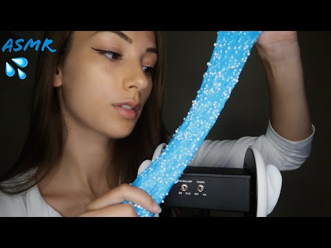 ASMR Whispers | 💦 Slime and Kinetic Sand, Squishy Wet Sounds