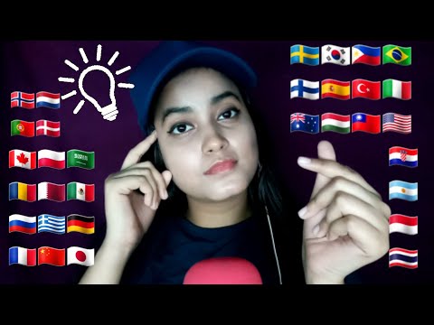 ASMR "Idea" in 35+ Different Languages with Mouth Sounds