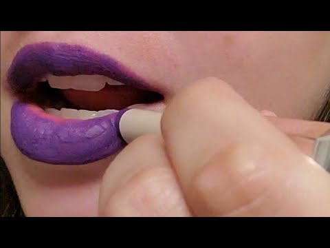 Purple Lipstick ASMR Triggers