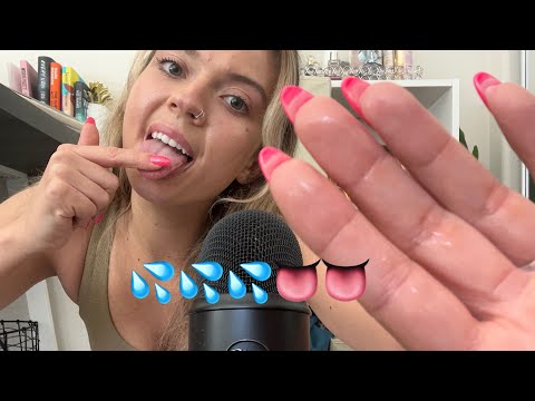 ASMR| Fast & Aggressive Spit Painting On You! With finger licking & Fast Tapping on Random Items
