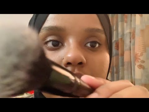 ASMR lofi face brushing + face tracing