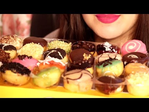 ASMR Doughnuts Eating Sounds | J. Co Baby Donuts