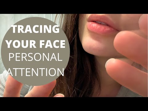 ASMR FACE TRACING/TOUCHING | Lofi Personal attention | Gum chewing | Positive affirmations