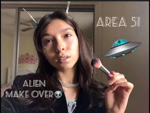 Doing your makeup for Area 51 Raid👽💄[ASMR Roleplay]