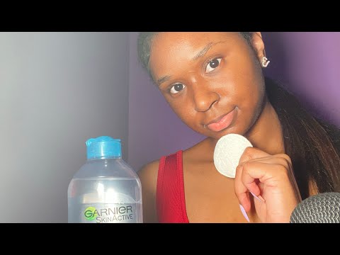 ASMR| Doing Your SkinCare Before Bed ☁️