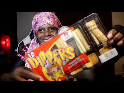 J.R Dippers Cracker Sticks & Cheese ASMR Eating Sounds