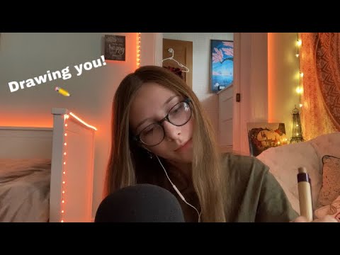 ASMR | Drawing you | LOADS of personal attention