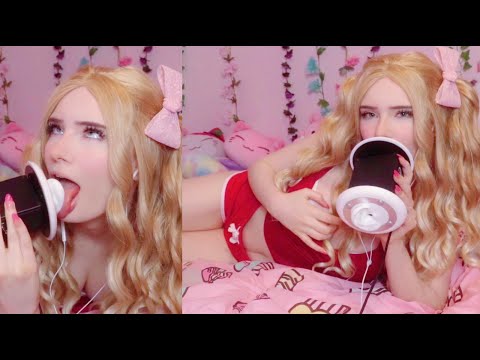ASMR - Ear eating in bed and mouth sounds | Lealolly