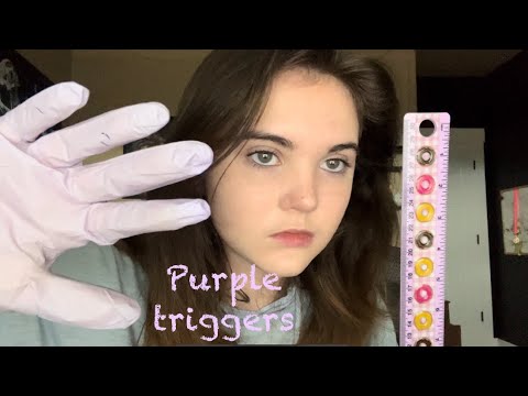 FIVE purple triggers in TEN minutes ASMR 💜￼￼