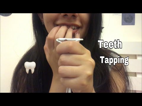 1 Minute ASMR | Teeth Tapping (No talking)