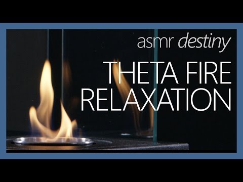 ASMR Theta Fire Relaxation Music for Sleep (4K60)