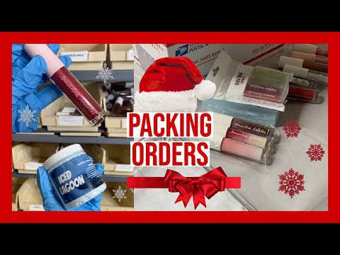[ASMR] Packing Christmas/Winter Orders | Small Business | Cosmetics