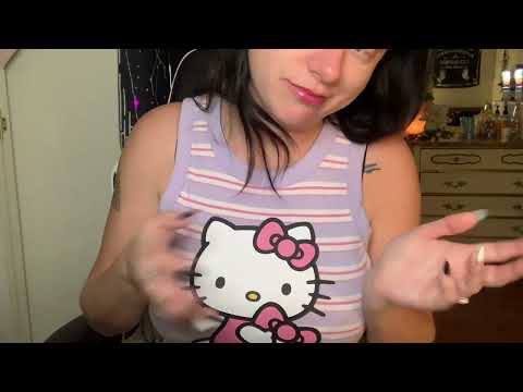 ASMR Hello Kitty Shirt Scratching & Rubbing (cool fast & aggressive sounds)
