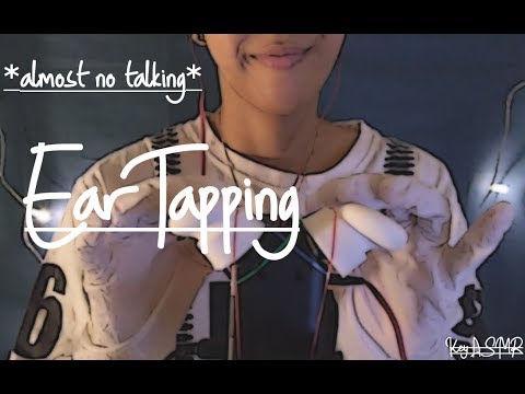 *ALMOST NO TALKING* EAR TAPPING || ASMR by KeY ||
