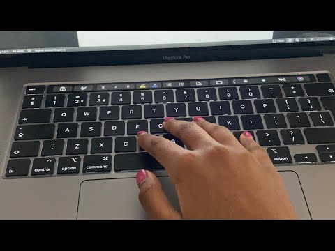 ASMR Lo-Fi tapping, scratching, mouth sounds, whispering with the Mac book pro ~