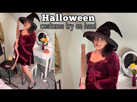 asmr halloween costume try on haul