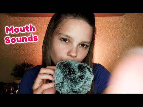ASMR Mouth Sounds and Fluffy Mic Scratching