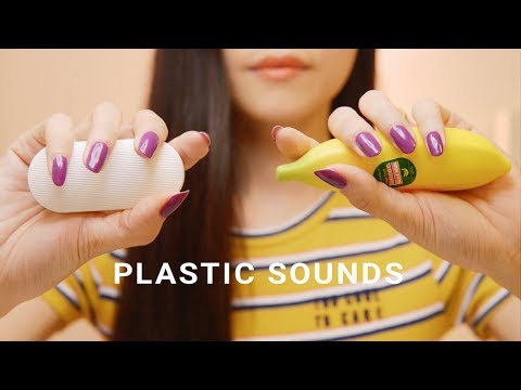 ASMR Plastic Objects Tapping and Scratching (No Talking)