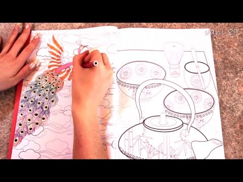 🔊 ASMR: ✏ Coloring and Doodling with pencil & marker on paper (3D binaural sounds) 🎧