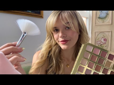 ASMR Doing Your Glam Prom Makeup 🪩🥂✧˖° (+overlay sounds)