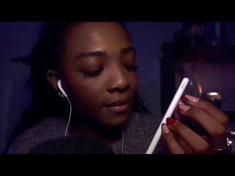 ASMR using an Apple Pencil to get that thing out of your eye- close up clicky semi-inaudible whisper