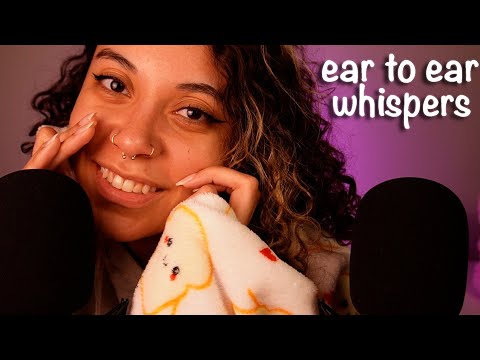 *VERY SENSITIVE* CLOSE Cupped Whispers (ear to ear, cozy) ~ ASMR #sleepaid