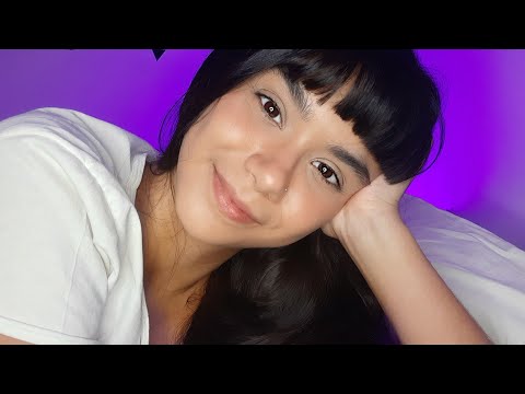 ASMR TE AJUDANDO A DORMIR NA CAMA | Helping You Fall Asleep | Atenção Pessoal e Sons de Boca