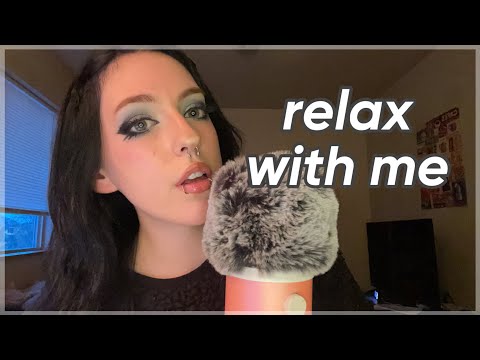 ASMR Relax With Me ~ up close, mic petting, affirmations