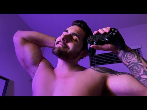 POV: Fall Asleep On My Lap While I Play Video Games - ASMR Boyfriend Roleplay - Controller Sounds