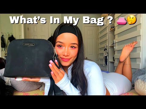 Asmr What’s In My Bag 👛 Purse Sounds, Tapping, Scratching ( En Francais 🇫🇷)
