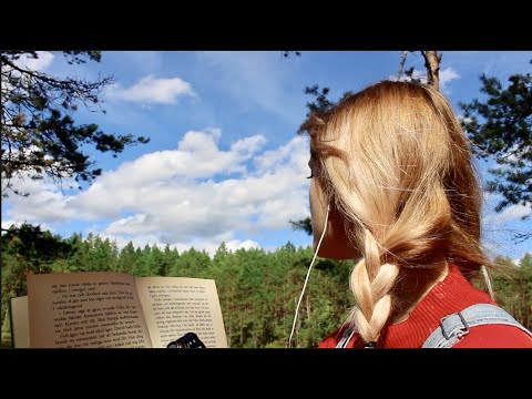 (ASMR) Hypnotic Reading in the Forest 🦊🌲    (Swedish Echoed Whispers)