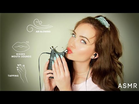 ASMR | Tascam Kisses Layered For My Darling to Sleep, Tapping, Blowing, mouth sounds Light Triggers