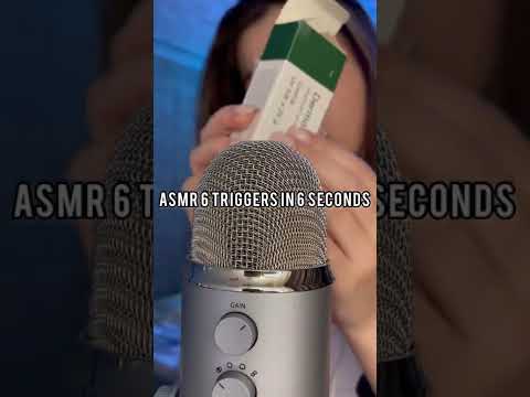 #shorts Asmr 6 triggers in 6 seconds