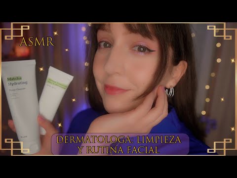 ⭐ASMR Dermatóloga, Roleplay Español [Sub] Tratamiento y Limpieza Facial: Rutina de Cuidado de Rostro