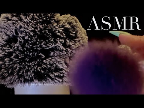 ASMR To Calm Down / Gentle & Slow Face Touching, Brushing, Hand Movements , Fluffy Mic (no talking)