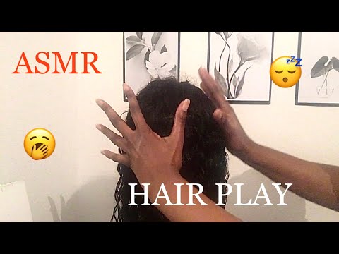 ASMR HAIR PLAY HAIR BRUSHING SCALP MASSAGE