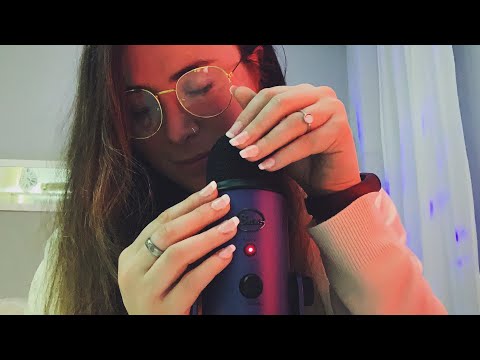 ASMR tapping and mouth sounds (no talking)