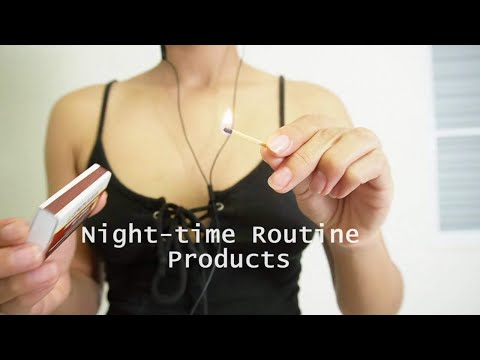 ASMR/ My Night-time Routine Products! (tingly sounds)