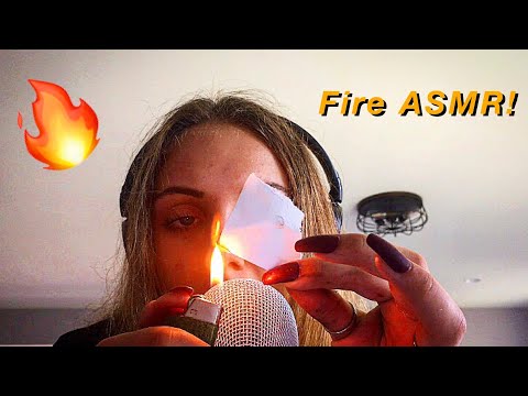 ASMR || Fire Burning + Play!