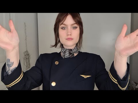 Flight attendant- sit back and relax  PART 1 asmr