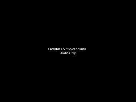 ASMR | Cardstock & Sticker Sounds (Audio - No Talking)