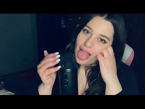 ASMR | Mouth sounds, tongue flutters, kisses, breathing, no talking