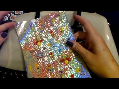 ASMR | Placing Stickers on Synthetic Bag | Tapping (Soft Spoken)