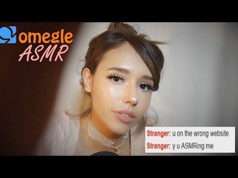 NEW ASMR OMEGLE EXPERIMENT (whispers and giggles)  👽