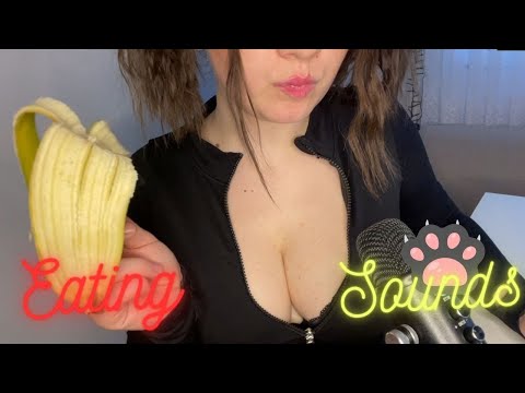 ASMR | Banana Eating 🍌💛🖤