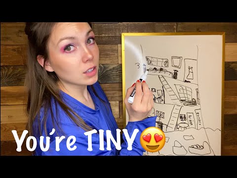 ASMR- GIANT Human Designs Your TINY FAIRY HOUSE😍🧚🏻‍♀️ (whispered accent, drawing, personal attn)