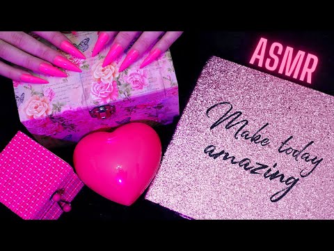 Asmr Fast and Aggressive Scratching and Tapping with Long Nails - Asmr Pink Triggers - No Talking