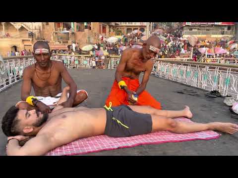 $2 Four Hand Street Body Massage | Street Barbers Chamunda brothers #asmr