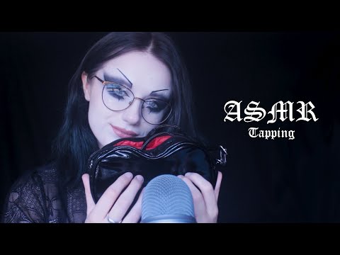 ASMR ✨ Tapping On My Shiny Handbag 🖤 Fast And Slow Tapping With Some Whispering 😴