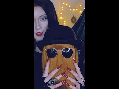 ASMR Morticia Addams Pampers Cousin IT 🖤 #asmr #shorts #shortvideo